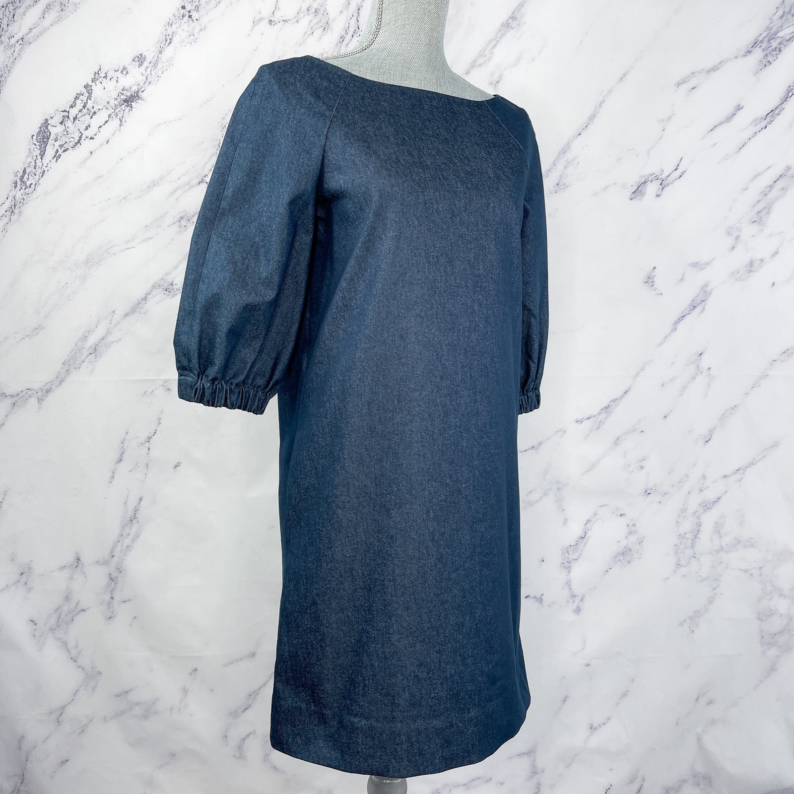 Kate Spade | Boatneck Long Sleeve Denim Shift Dress | 4 Kate Spade | Boatneck Long Sleeve Denim Shift Dress | 4