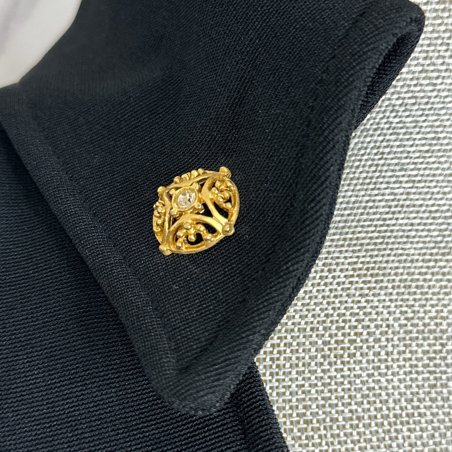 Etoile New York | Vintage Black Fitted Embellished Blazer | S