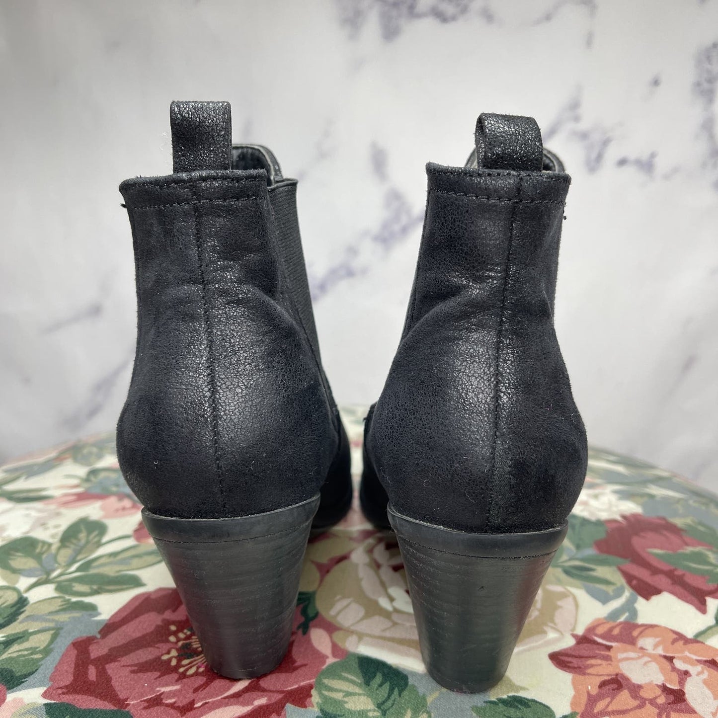 Bucco | Black Ankle Booties | 7