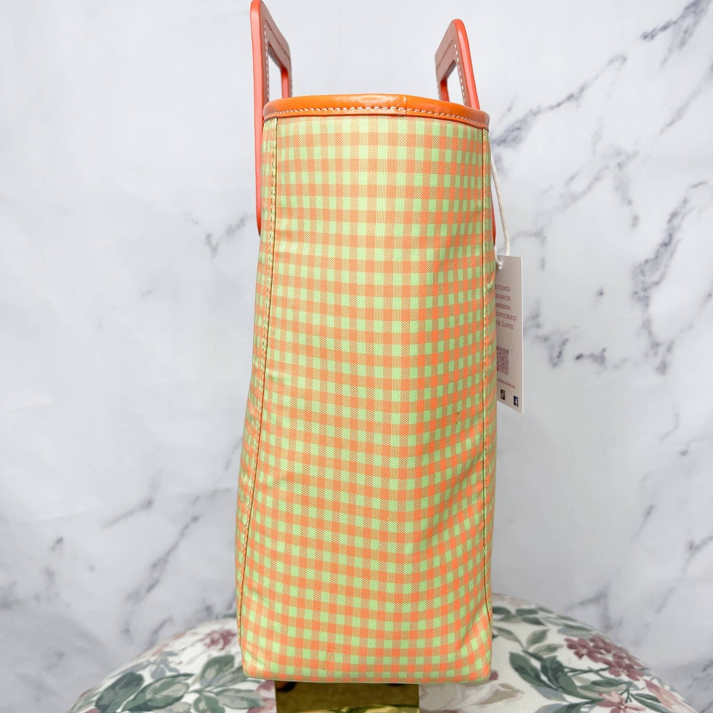 STAUD | Shirley Gingham Nylon Tote Bag