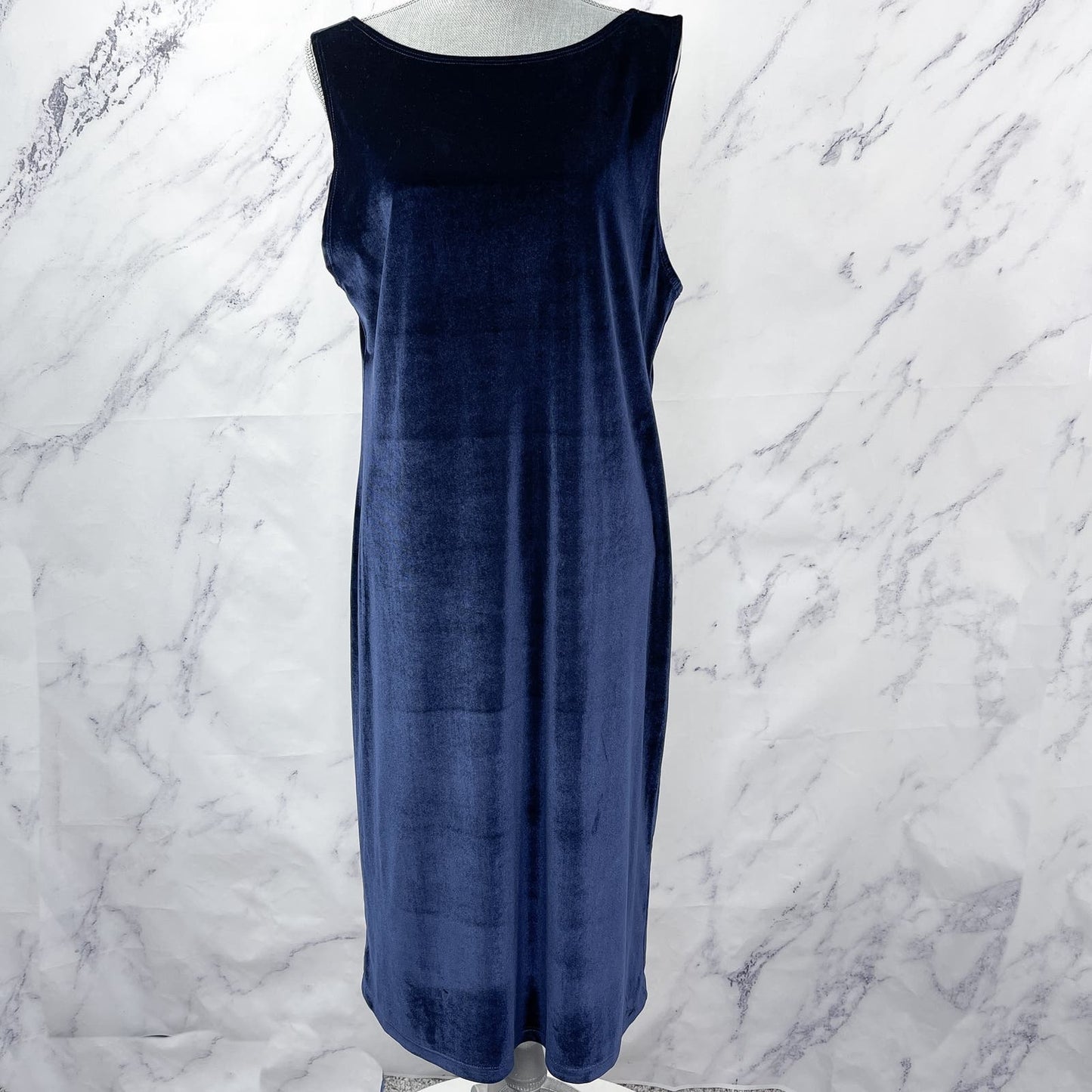 Reformation | Navy Blue Velour Dress | XL