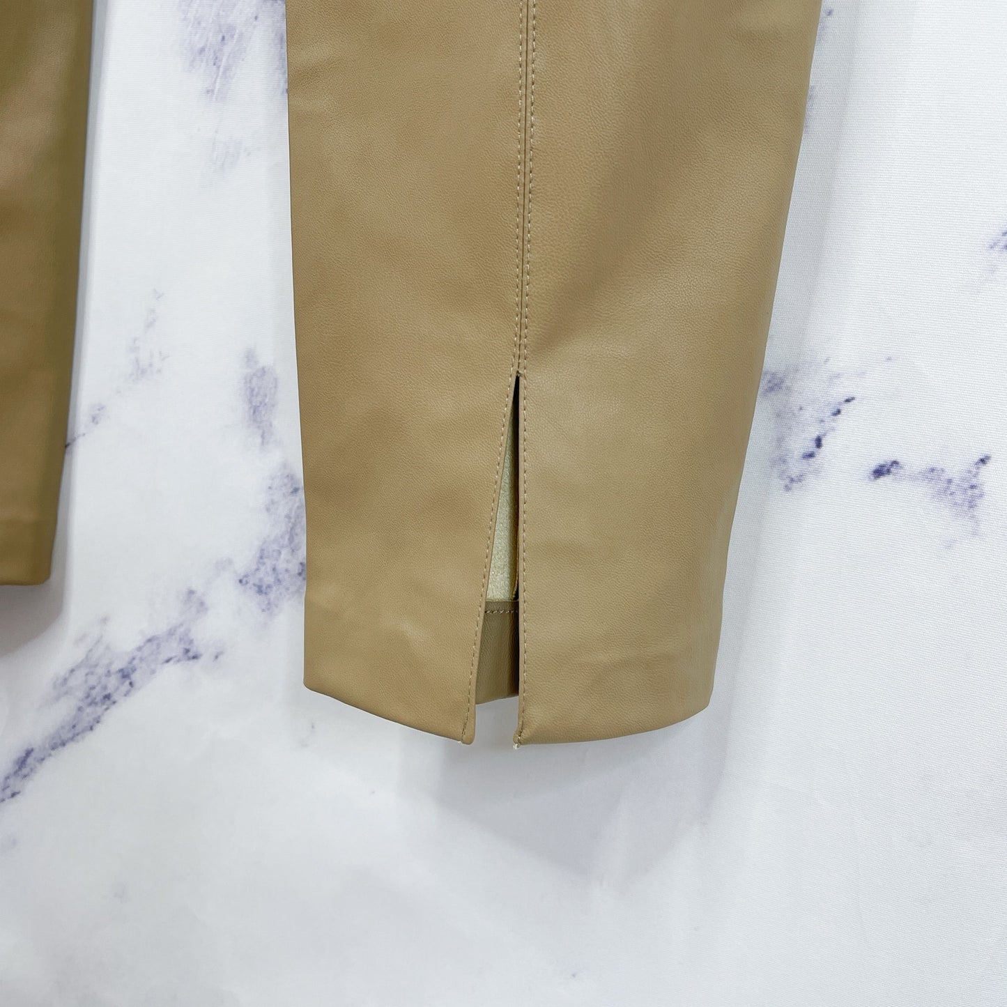 Zara | High Waisted Faux Leather Leggings | L
