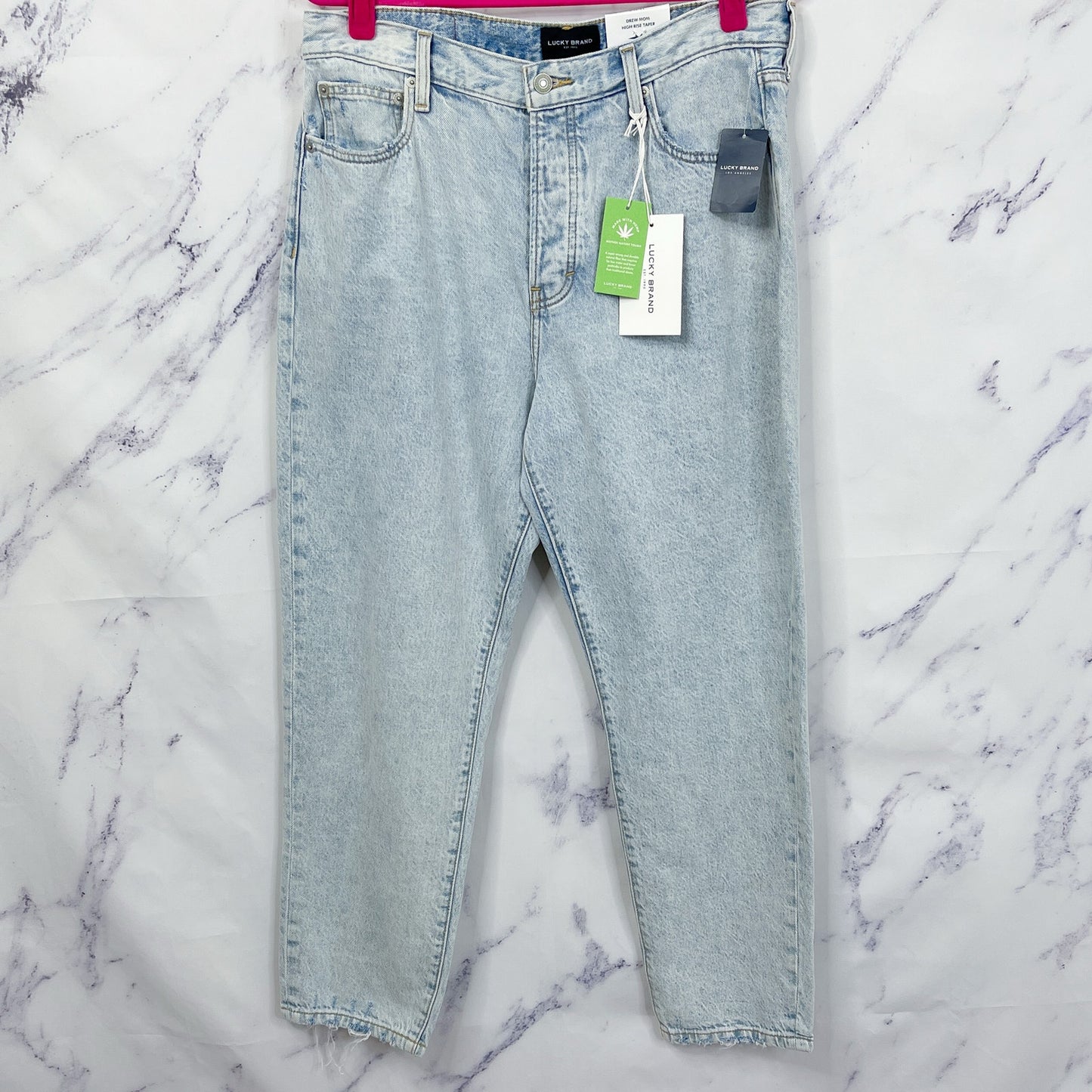 Lucky Brand | Drew Mom High Rise Taper Light Wash Jeans | 12/31 Ankle