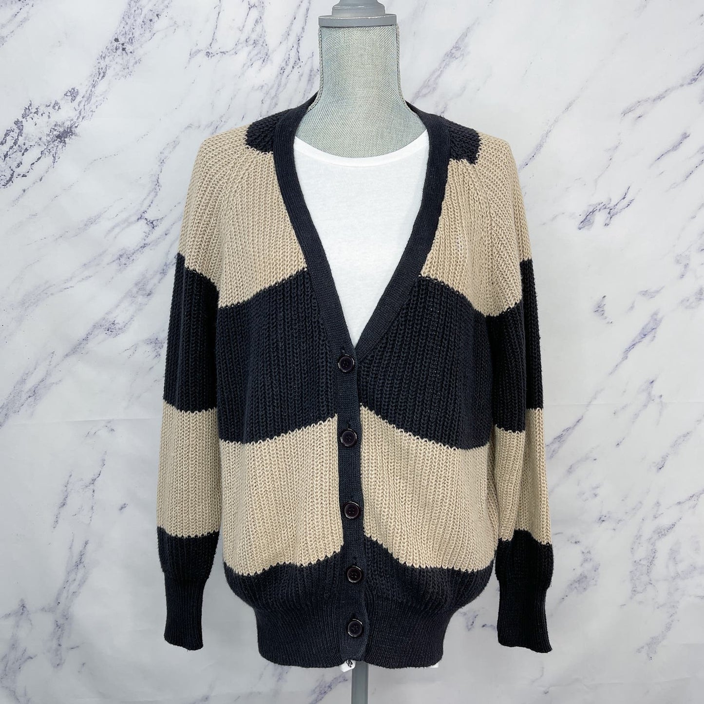 Album by Kenzo | Oversized Striped Cardigan Sweater | S
