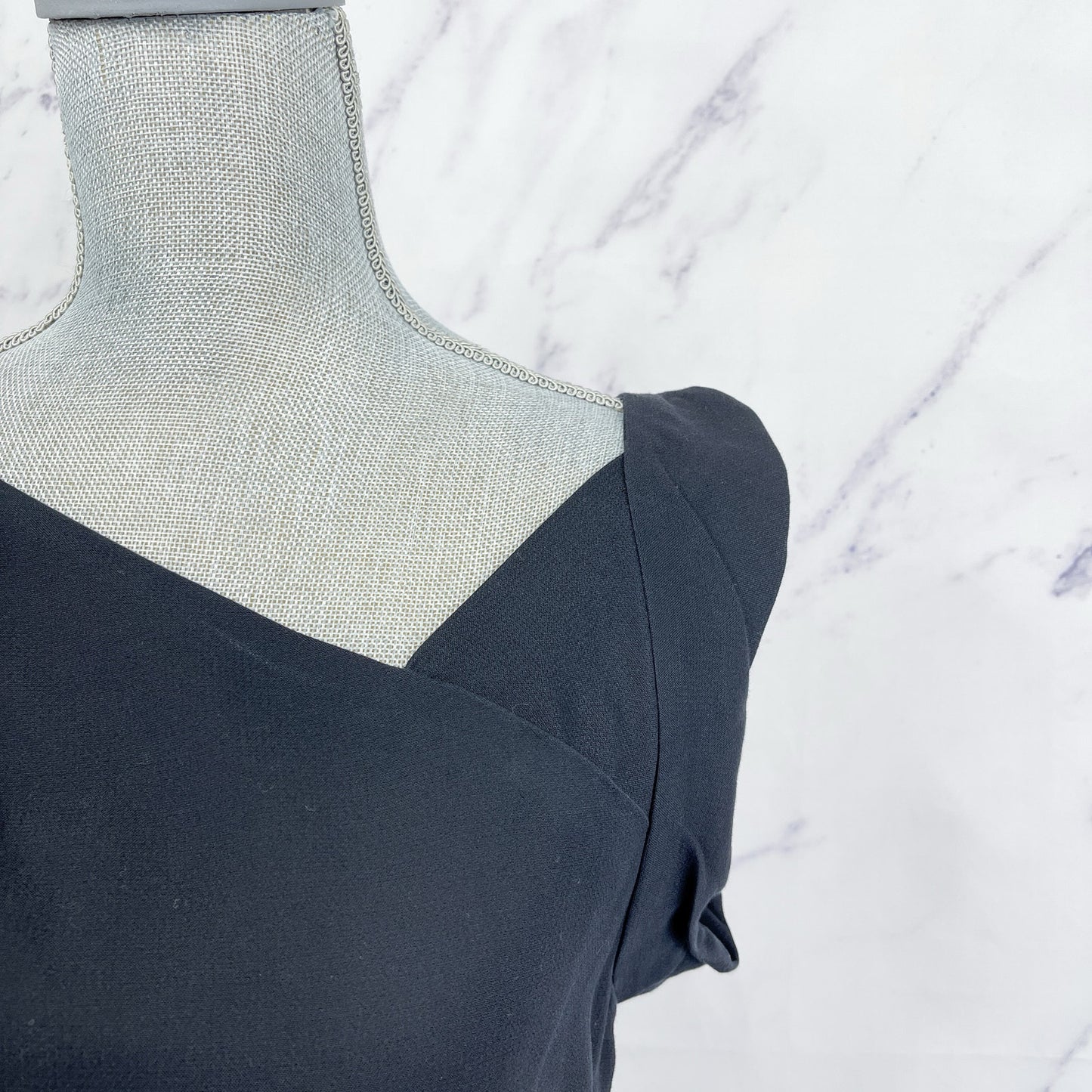 3.1 Phillip Lim | Black Asymmetrical V-Neck Sheath Dress | 4