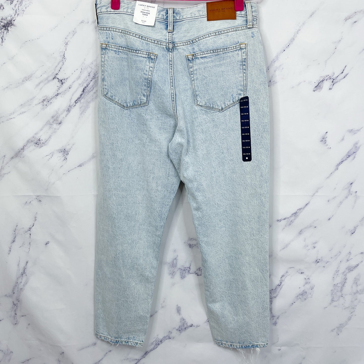 Lucky Brand | Drew Mom High Rise Taper Light Wash Jeans | 12/31 Ankle
