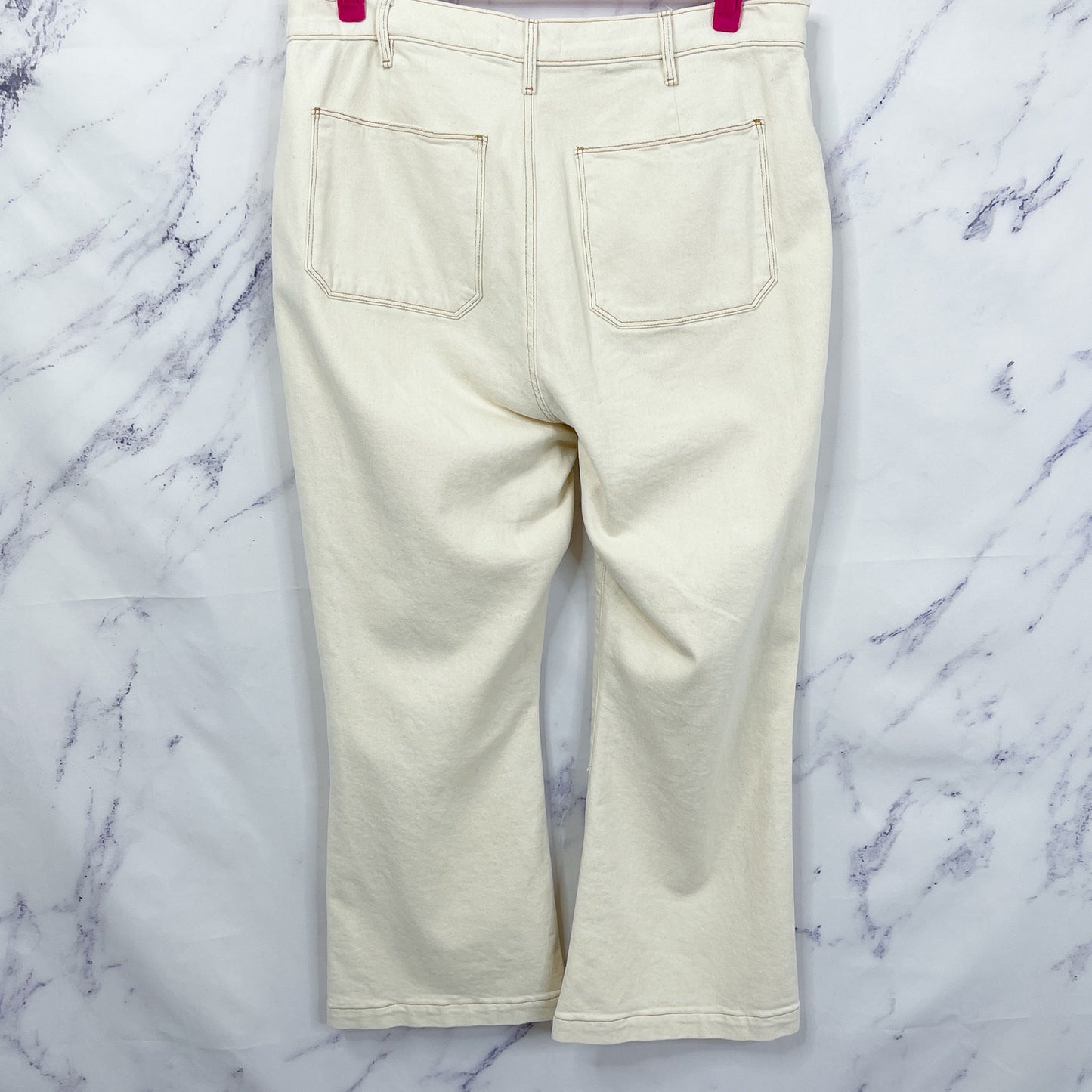 Antonio Melani | Cream Flared Jeans | 16