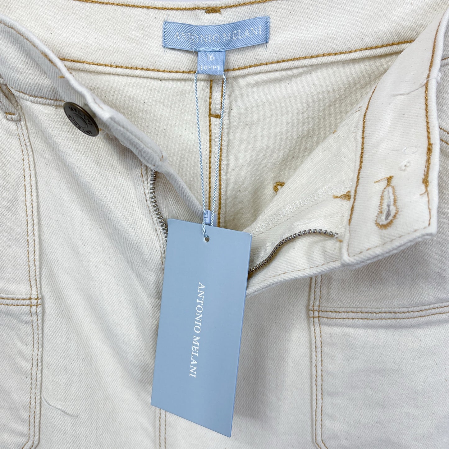 Antonio Melani | Cream Flared Jeans | 16