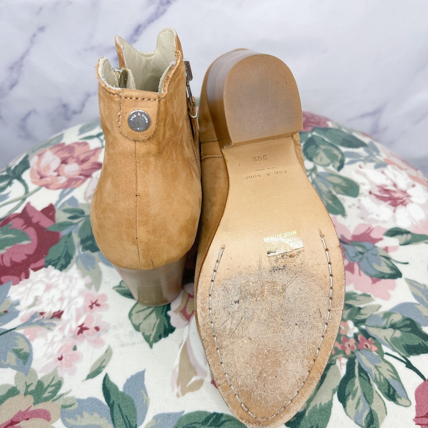 Rag & Bone | Margot Nubuck Suede Ankle Bootie | 39.5