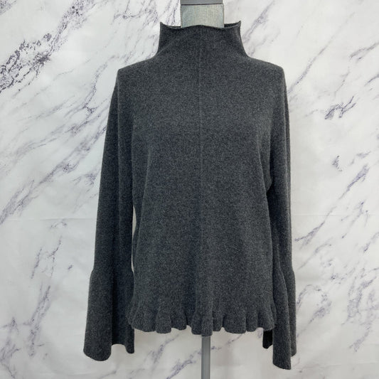 Lockhart | Charcoal Grey Cashmere Mock Sweater | L