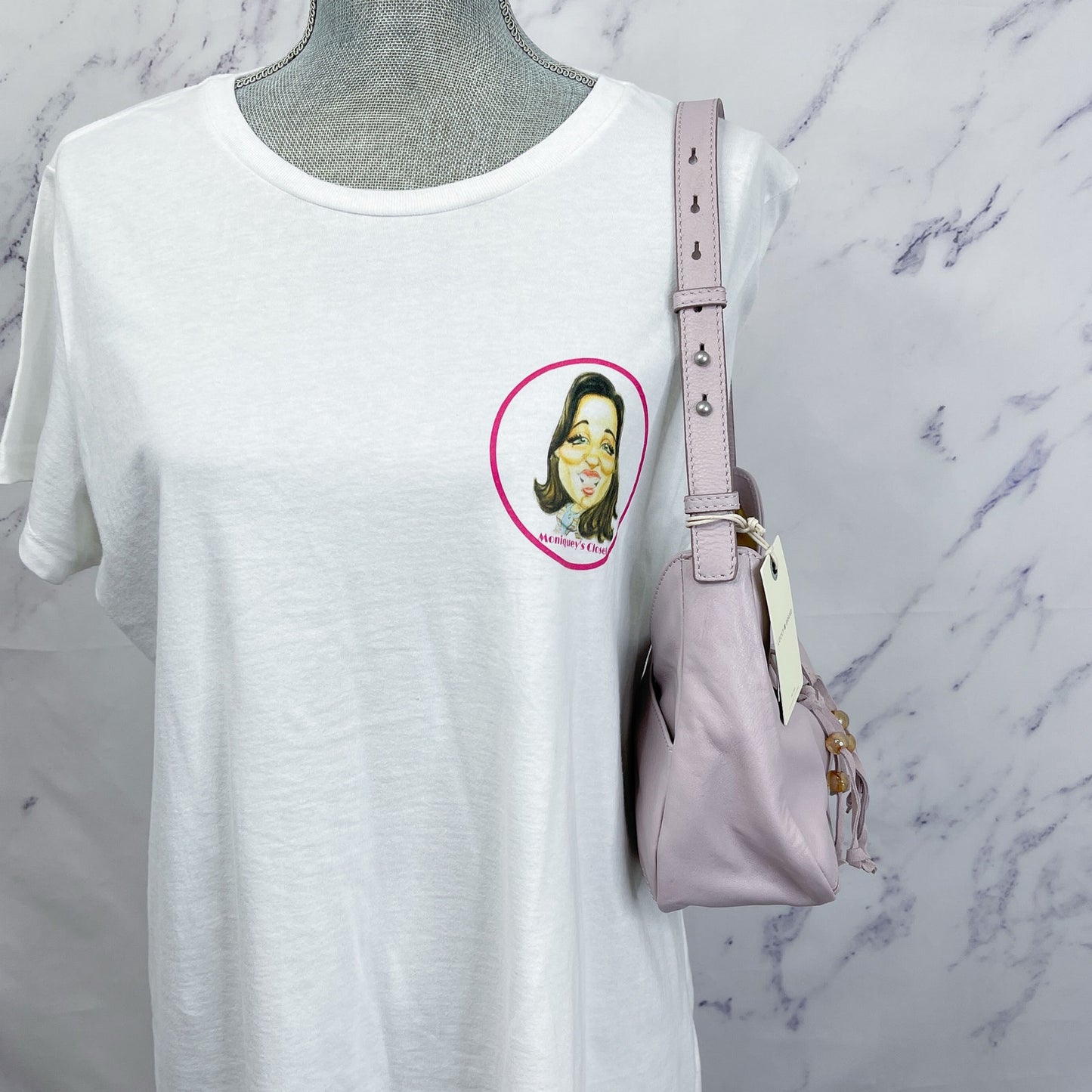 Lucky Brand | Mez Small Leather Shoulder Bag in Gray Lilac