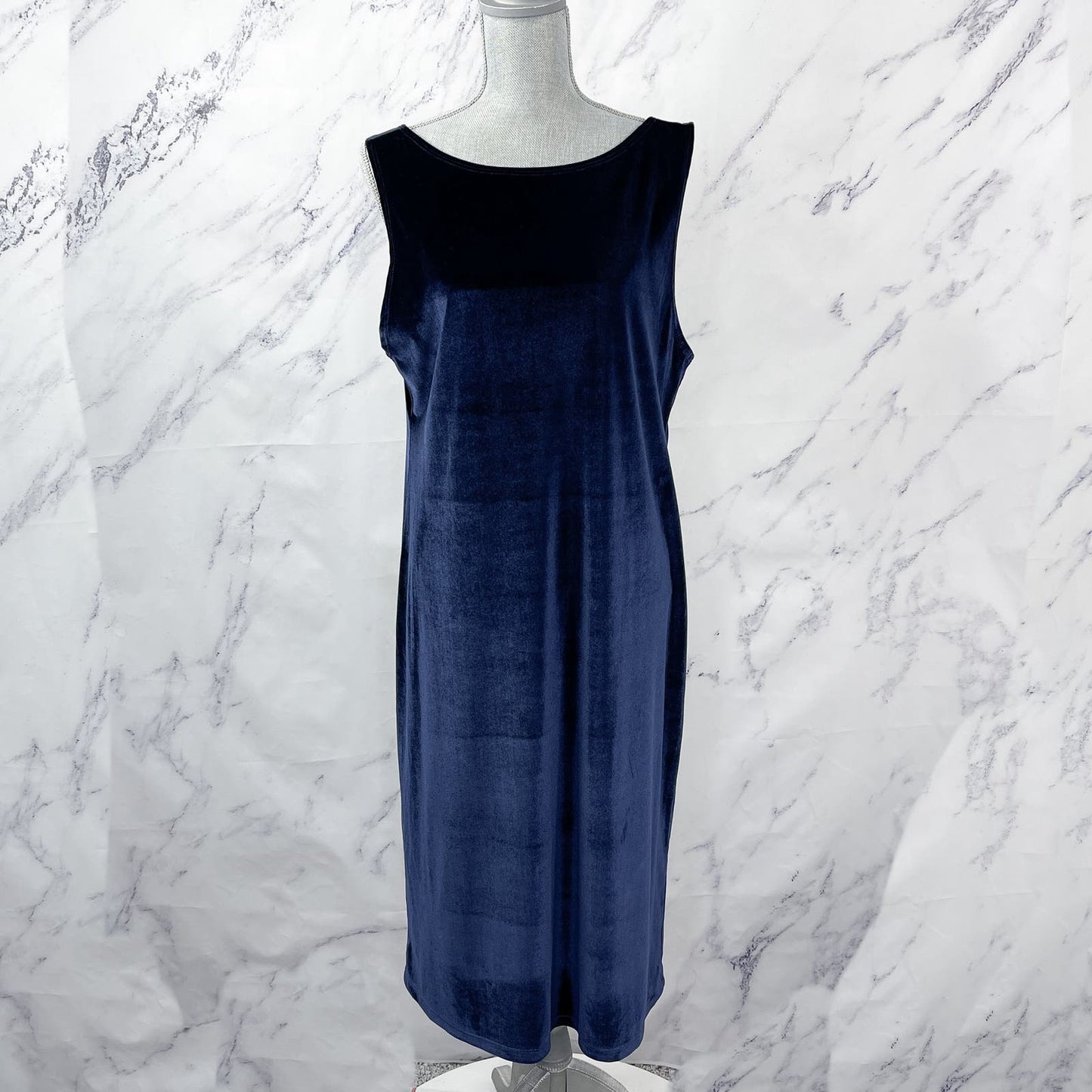 Reformation | Navy Blue Velour Dress | XL