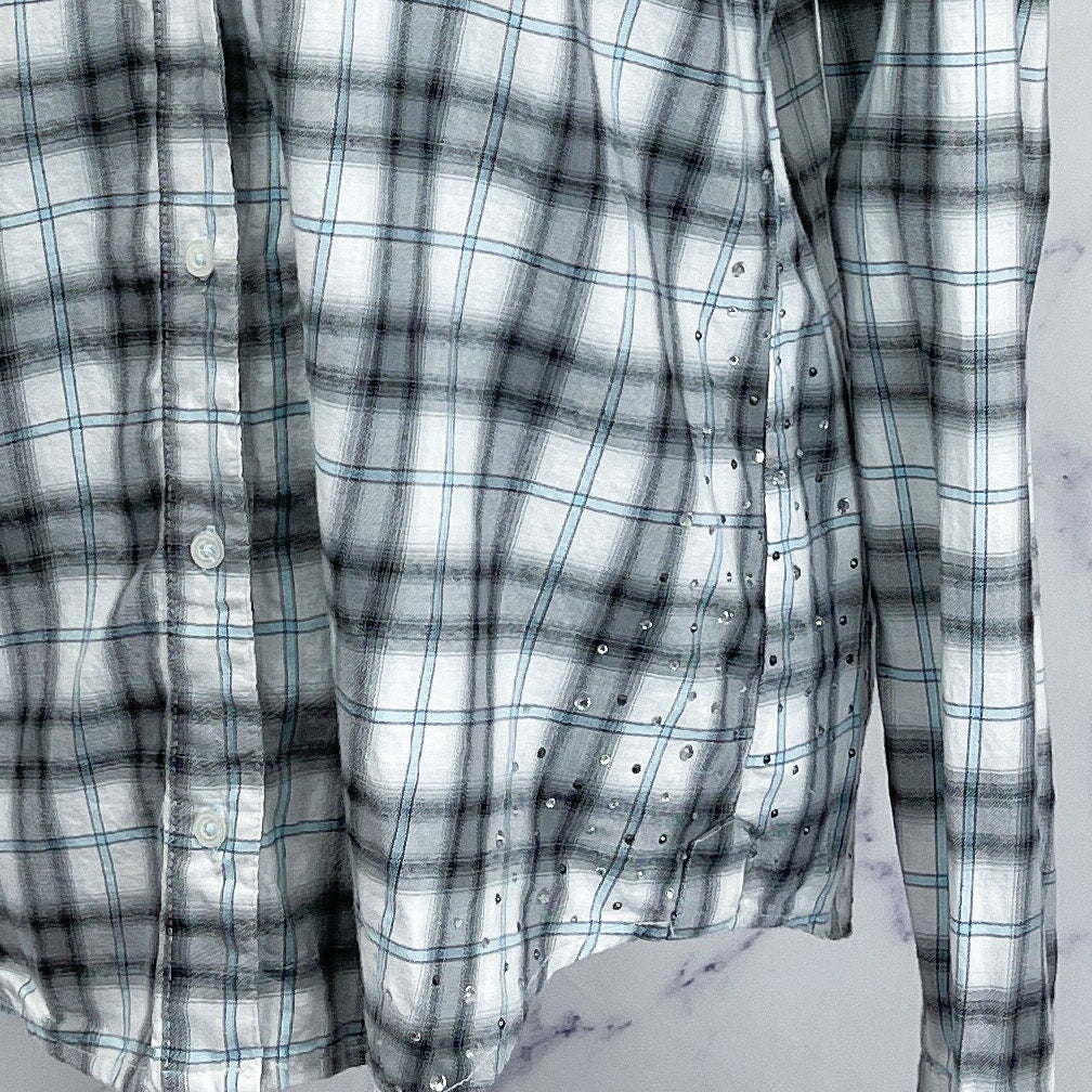 PINK | Victoria’s Secret | Plaid Long Sleeve Button-Down Shirt | L