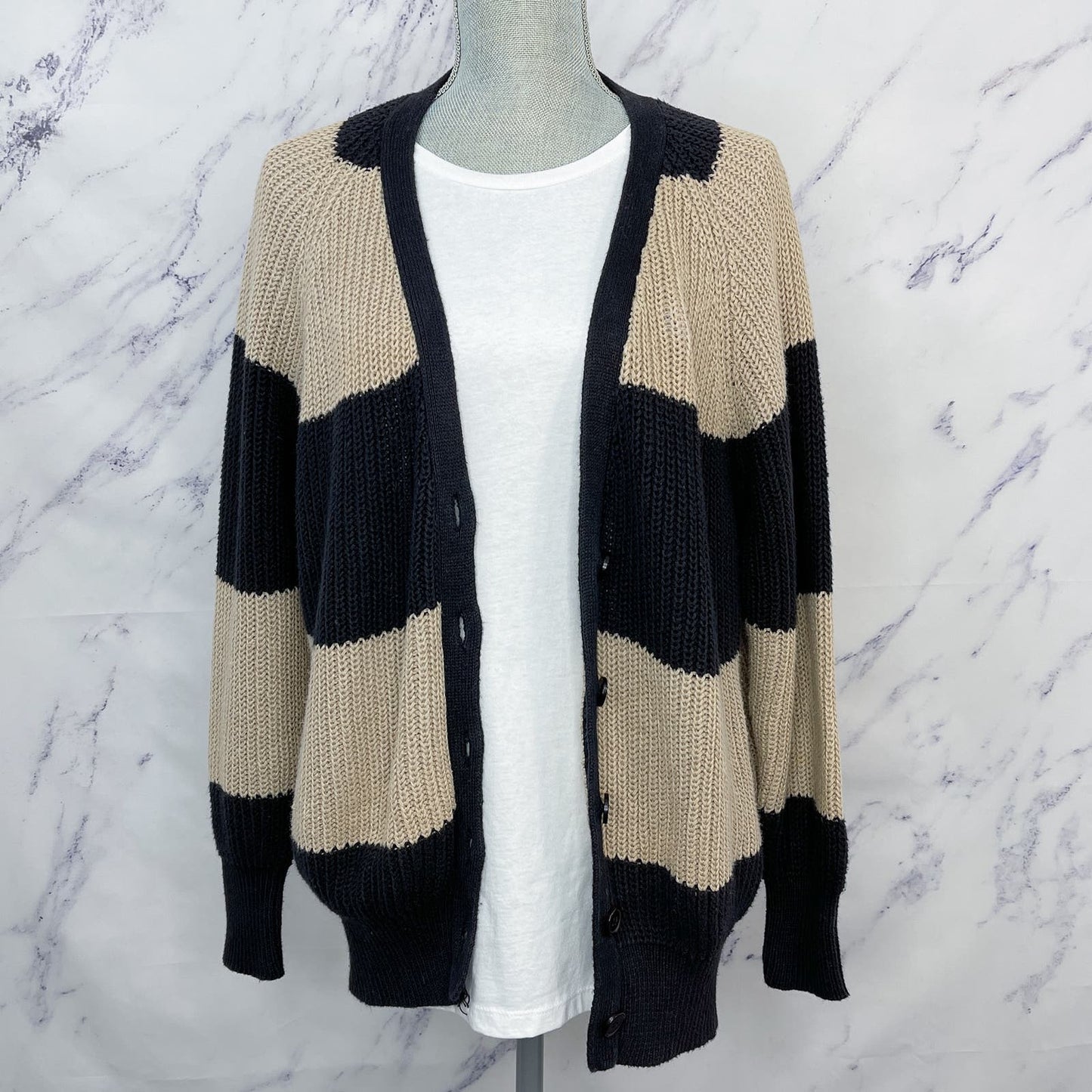 Album by Kenzo | Oversized Striped Cardigan Sweater | S