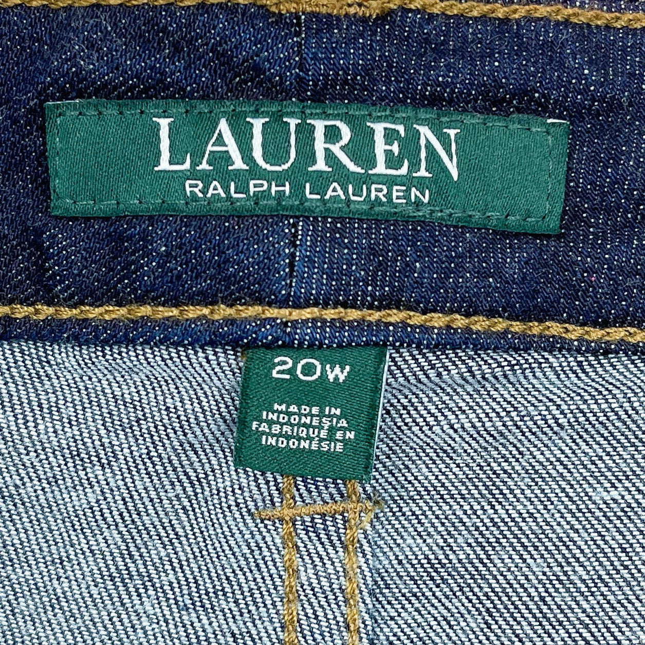 LAUREN Ralph Lauren | Modern Straight Curvy Dark Denim Jeans | 20W