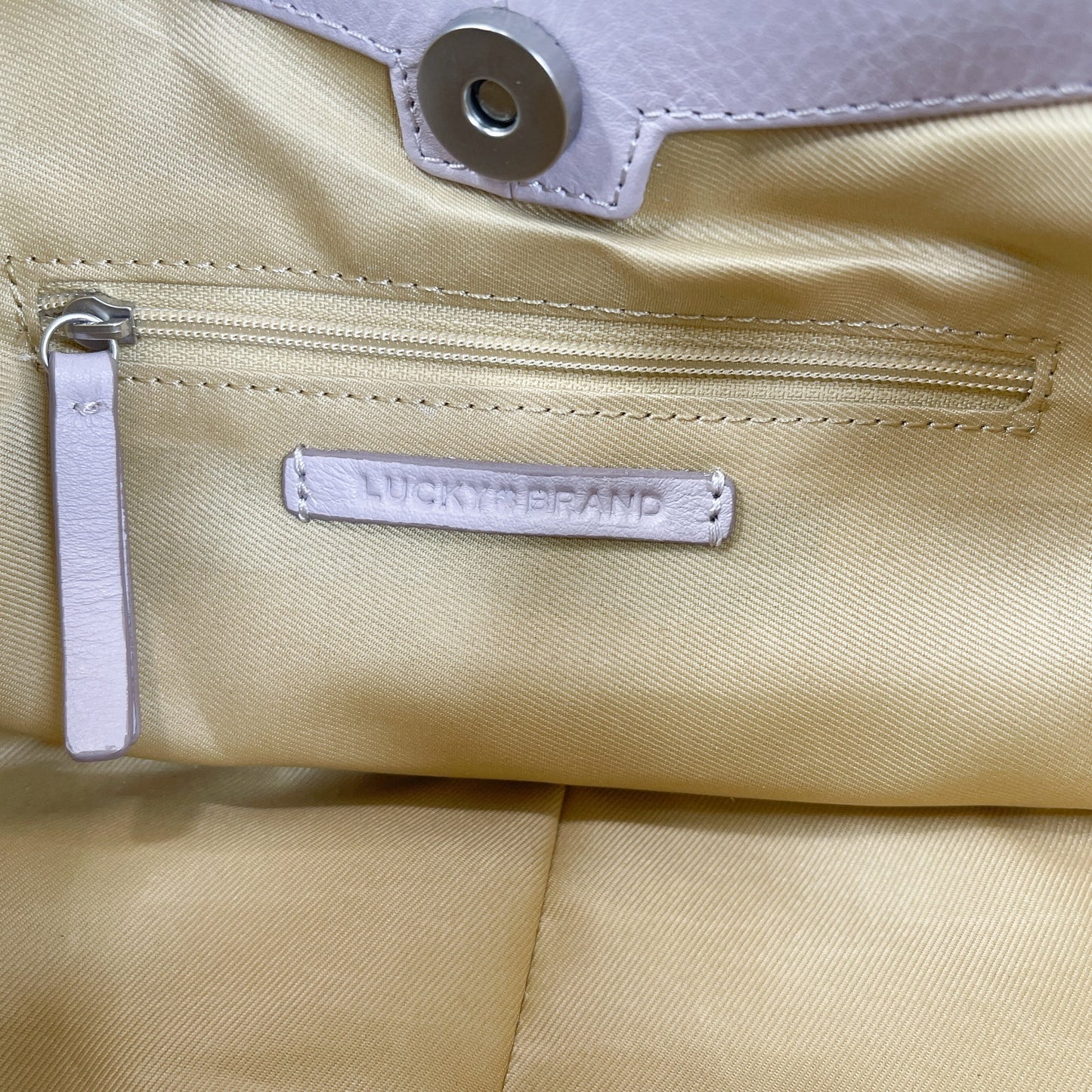 Lucky Brand | Mez Small Leather Shoulder Bag in Gray Lilac