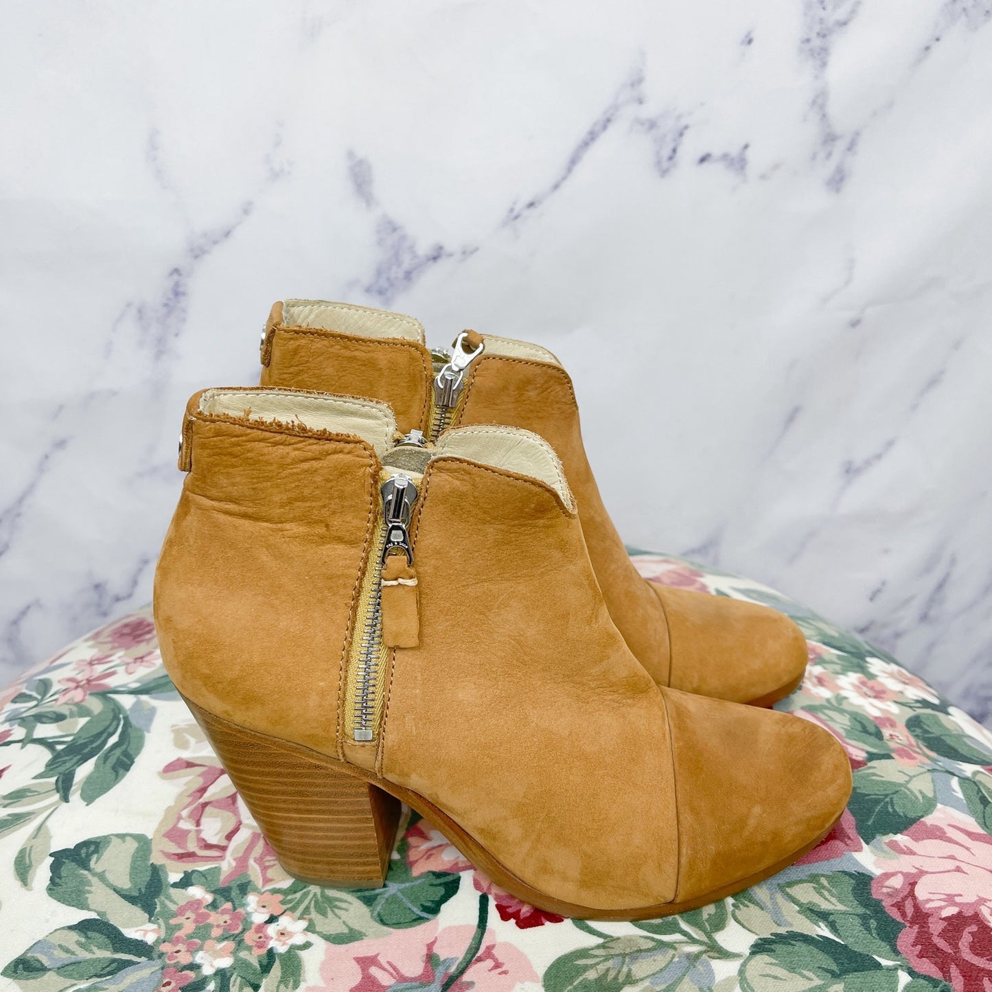 Rag & Bone | Margot Nubuck Suede Ankle Bootie | 39.5