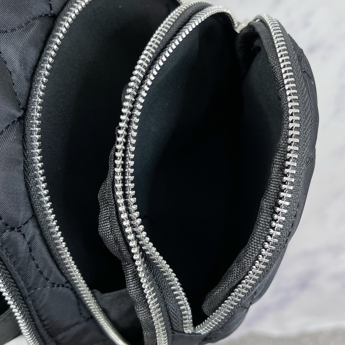 House of Harlow 1960 | Black Quilted Sling Bag / Crossbody