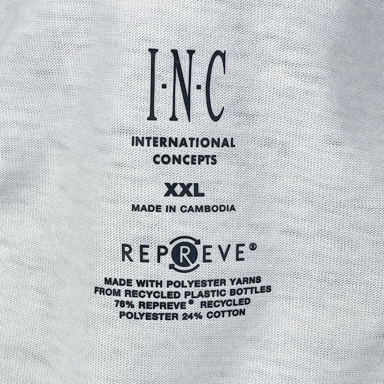 INC | Light Gray V-Cut Neck T-Shirt | XXL