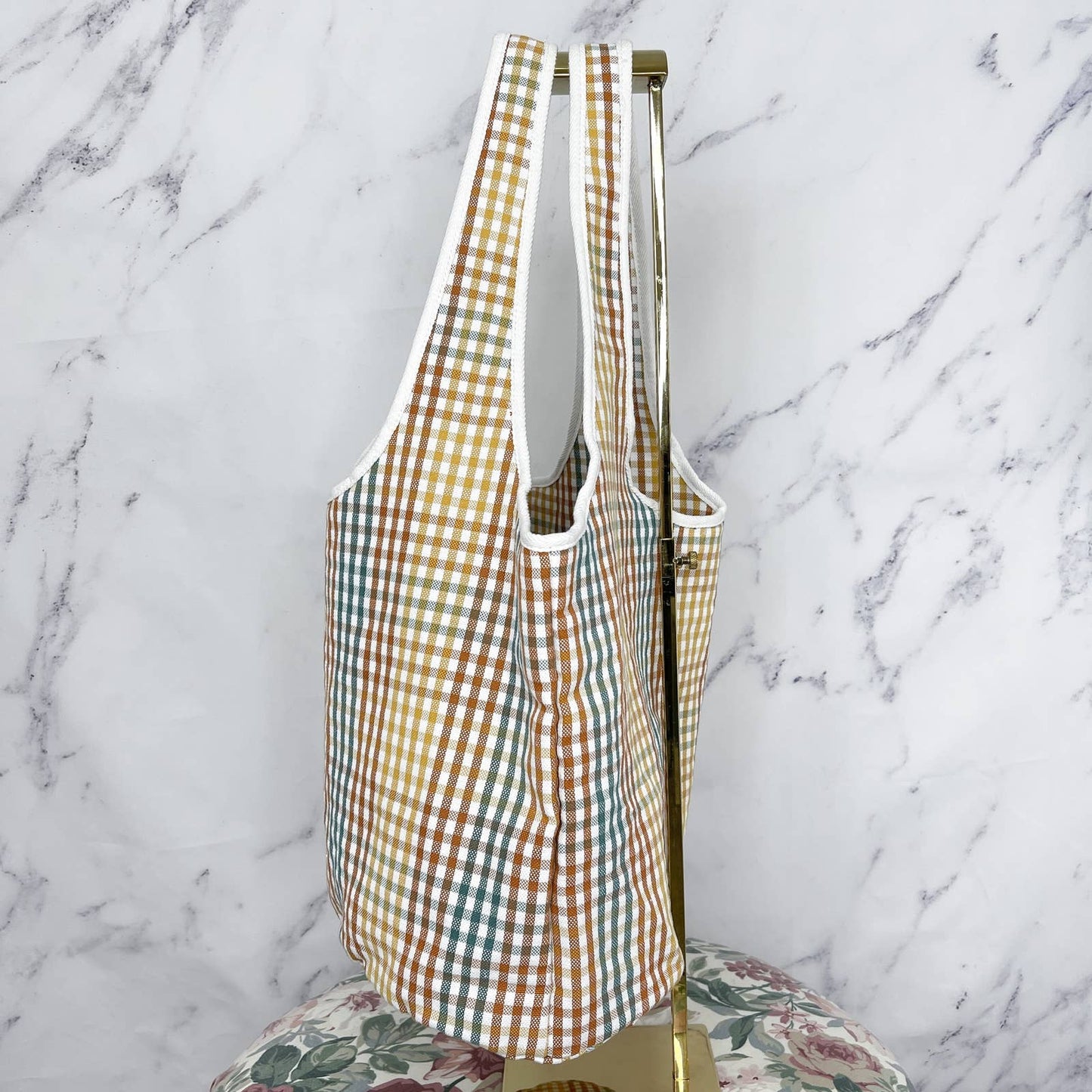 Madewell | The Sicilia Tote | Rainbow Gingham