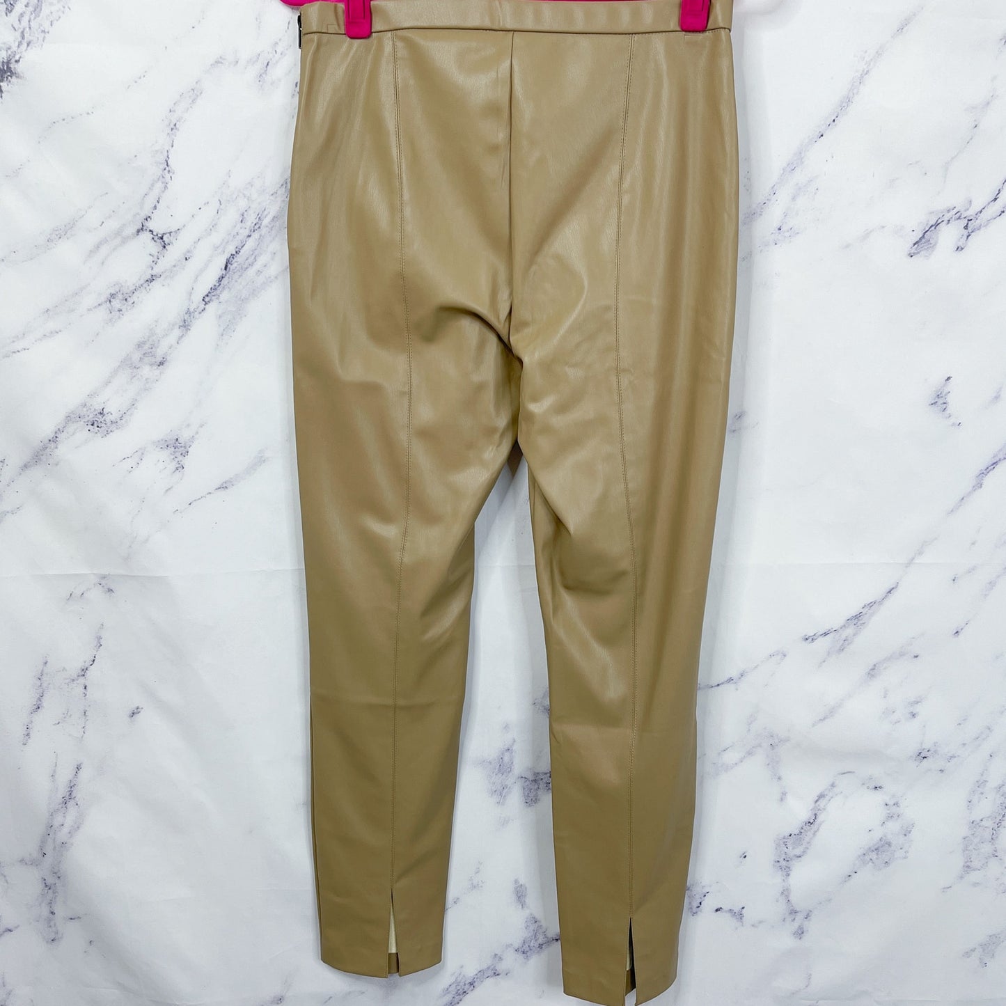 Zara | High Waisted Faux Leather Leggings | L