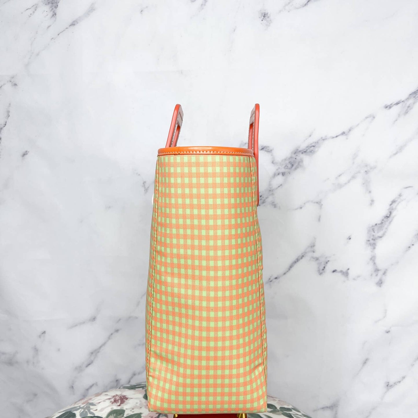 STAUD | Shirley Gingham Nylon Tote Bag
