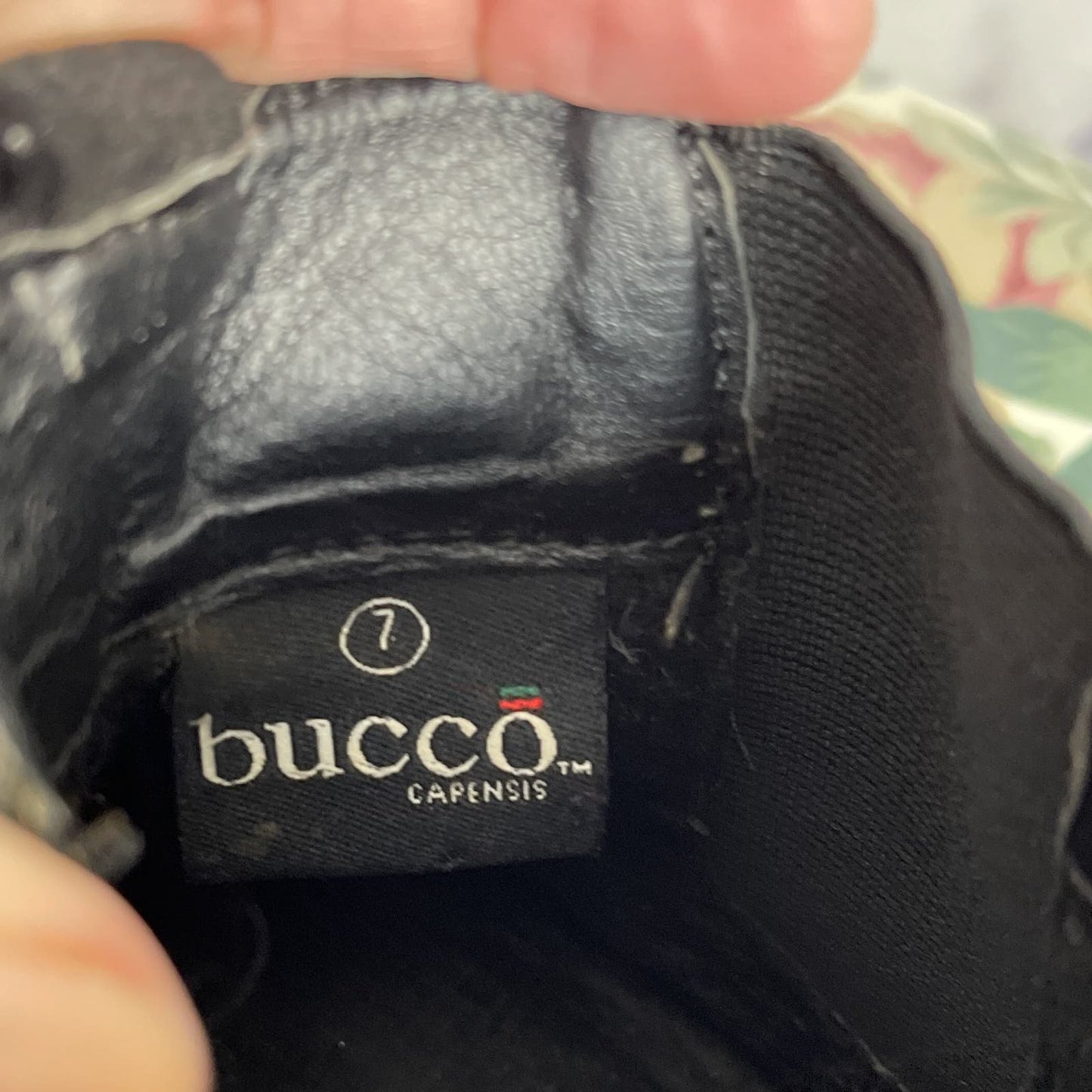 Bucco | Black Ankle Booties | 7