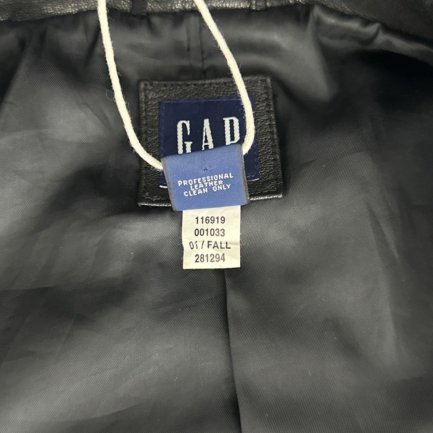 GAP | Vintage Black Genuine Leather Jacket | XL