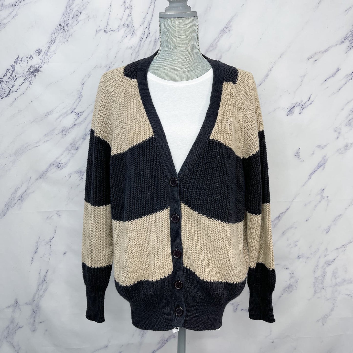 Album by Kenzo | Oversized Striped Cardigan Sweater | S