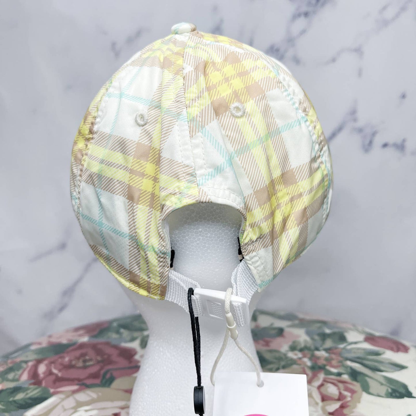 Rag & Bone | Addison Plaid Yellow Baseball Cap