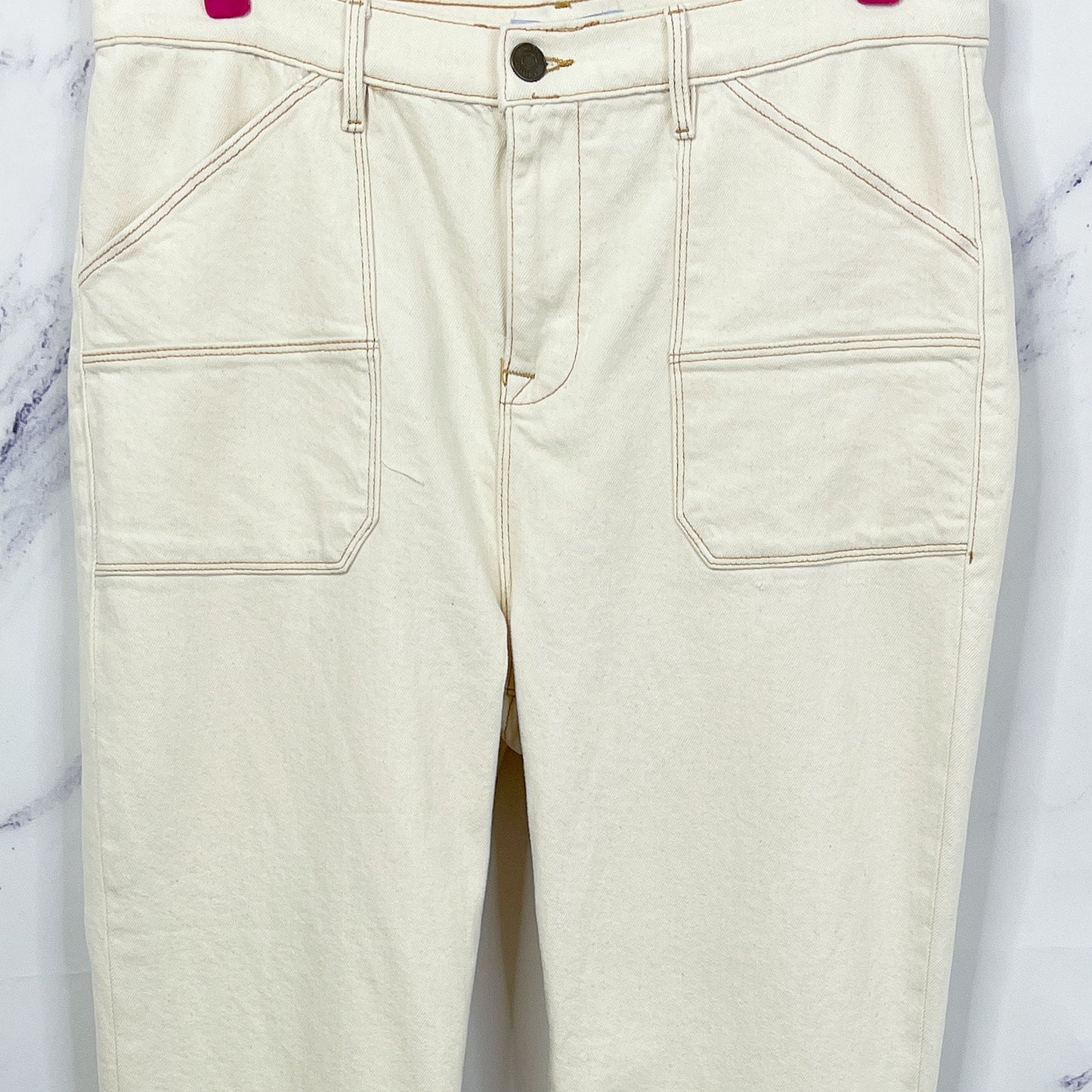 Antonio Melani | Cream Flared Jeans | 16