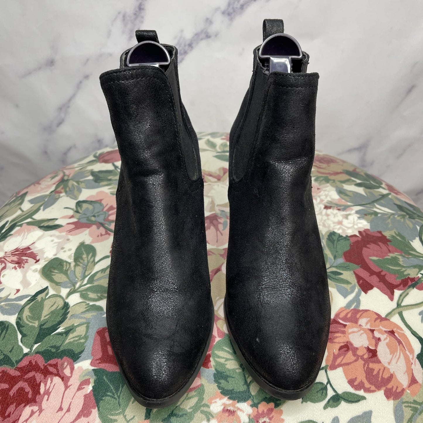 Bucco | Black Ankle Booties | 7