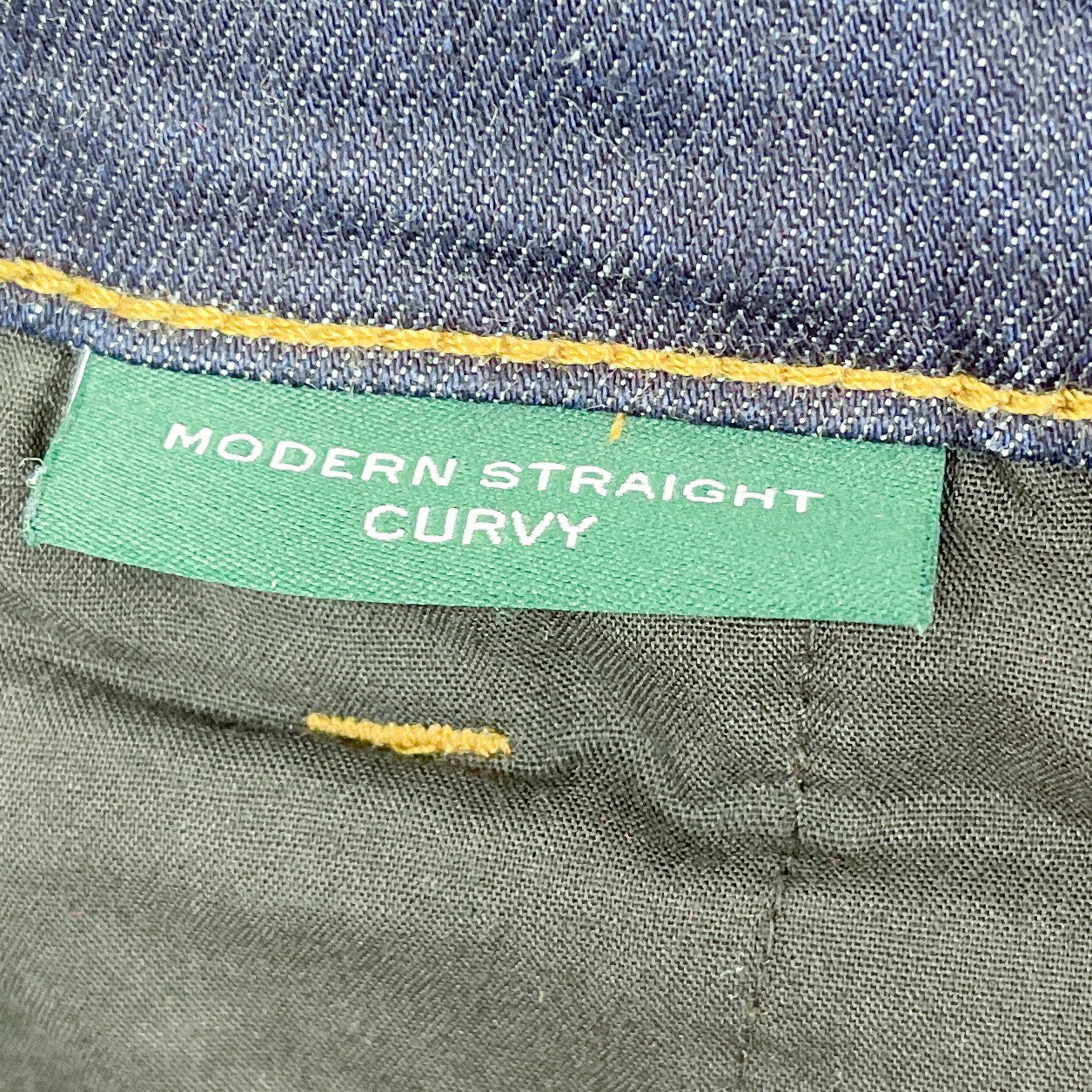 LAUREN Ralph Lauren | Modern Straight Curvy Dark Denim Jeans | 20W