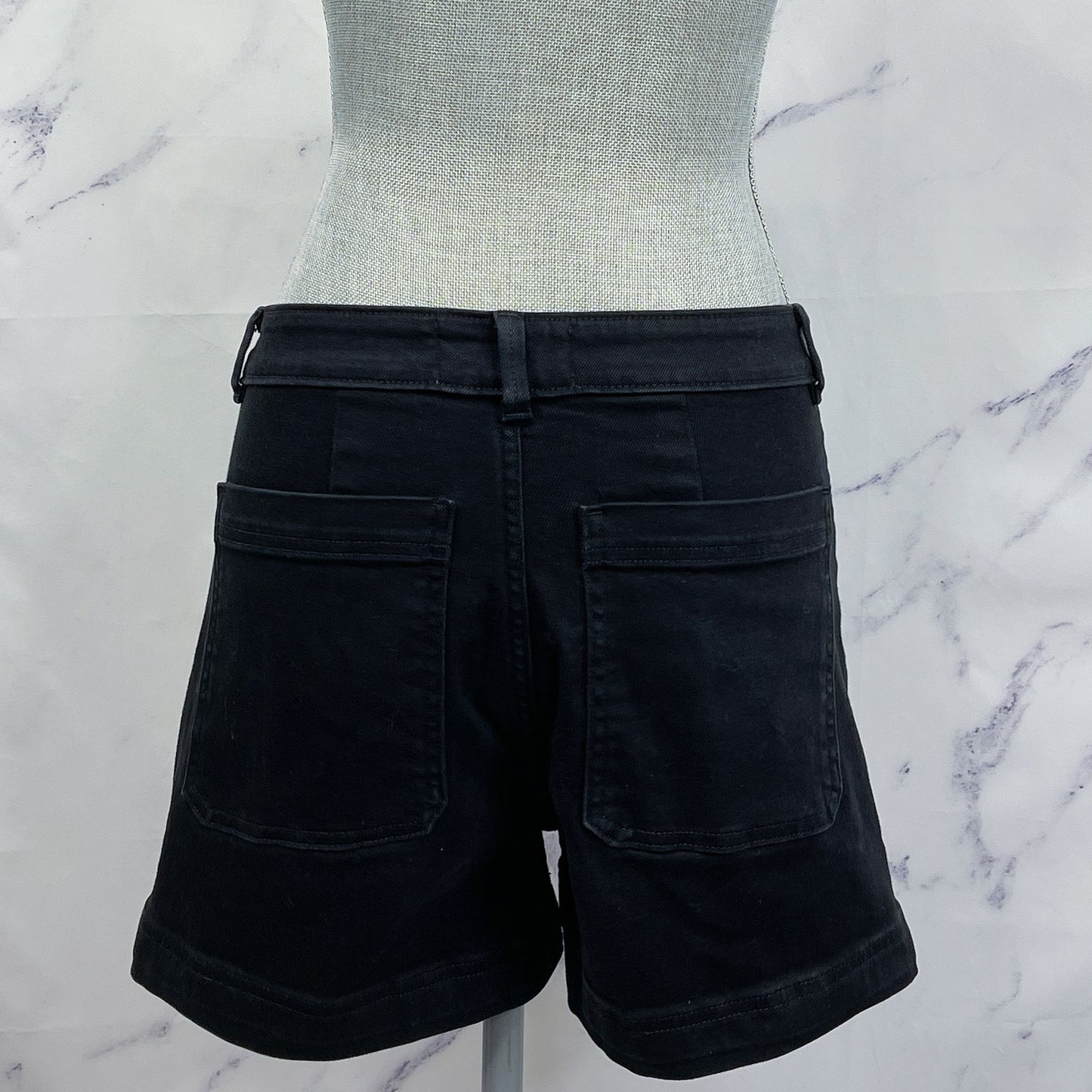 Everlane | Black Cotton Twill Shorts | 4