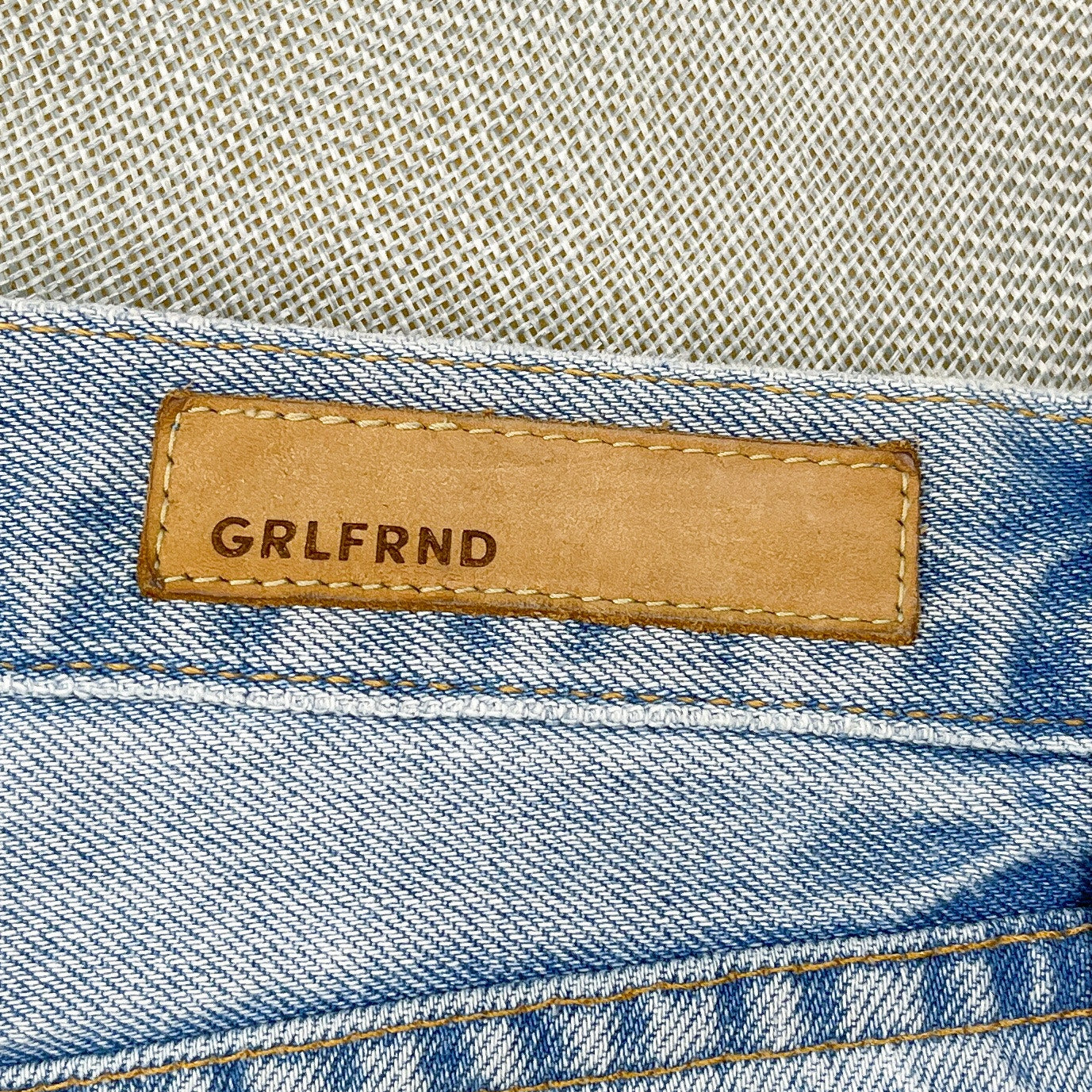 GRLFRND | “Adriana” Button Fly Roll Hem Cut Off Denim Shorts