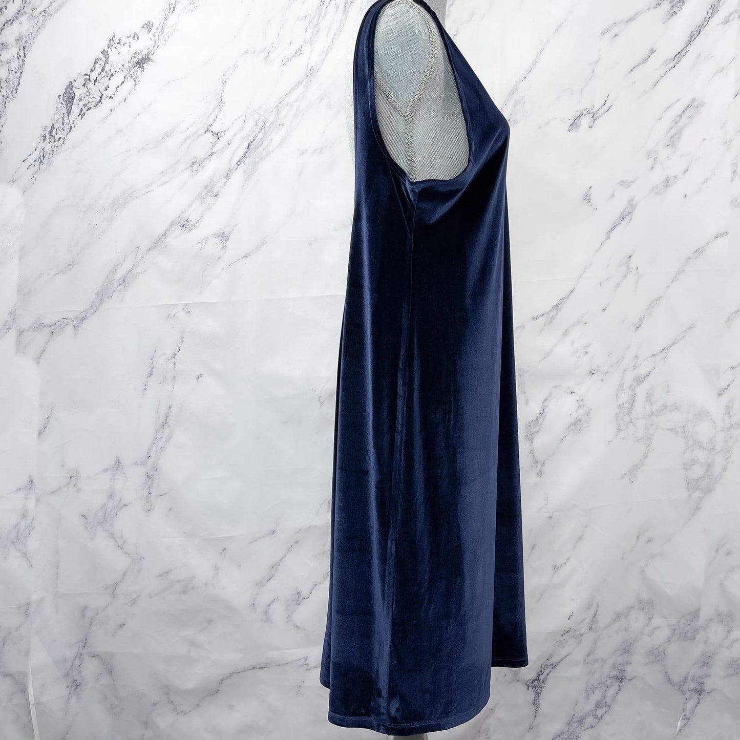 Reformation | Navy Blue Velour Dress | XL