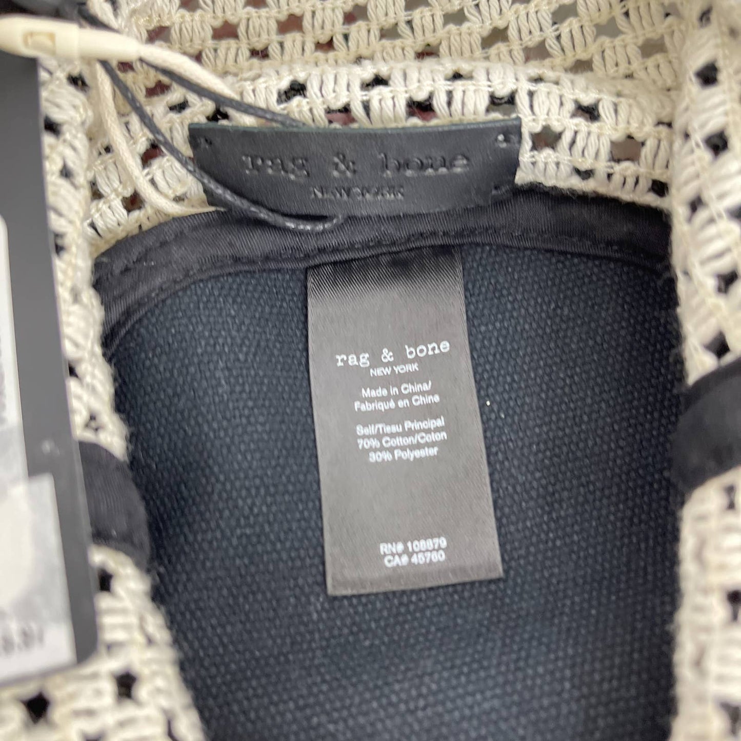 Rag & Bone | Cruise Summer Net Bucket Hat | Black