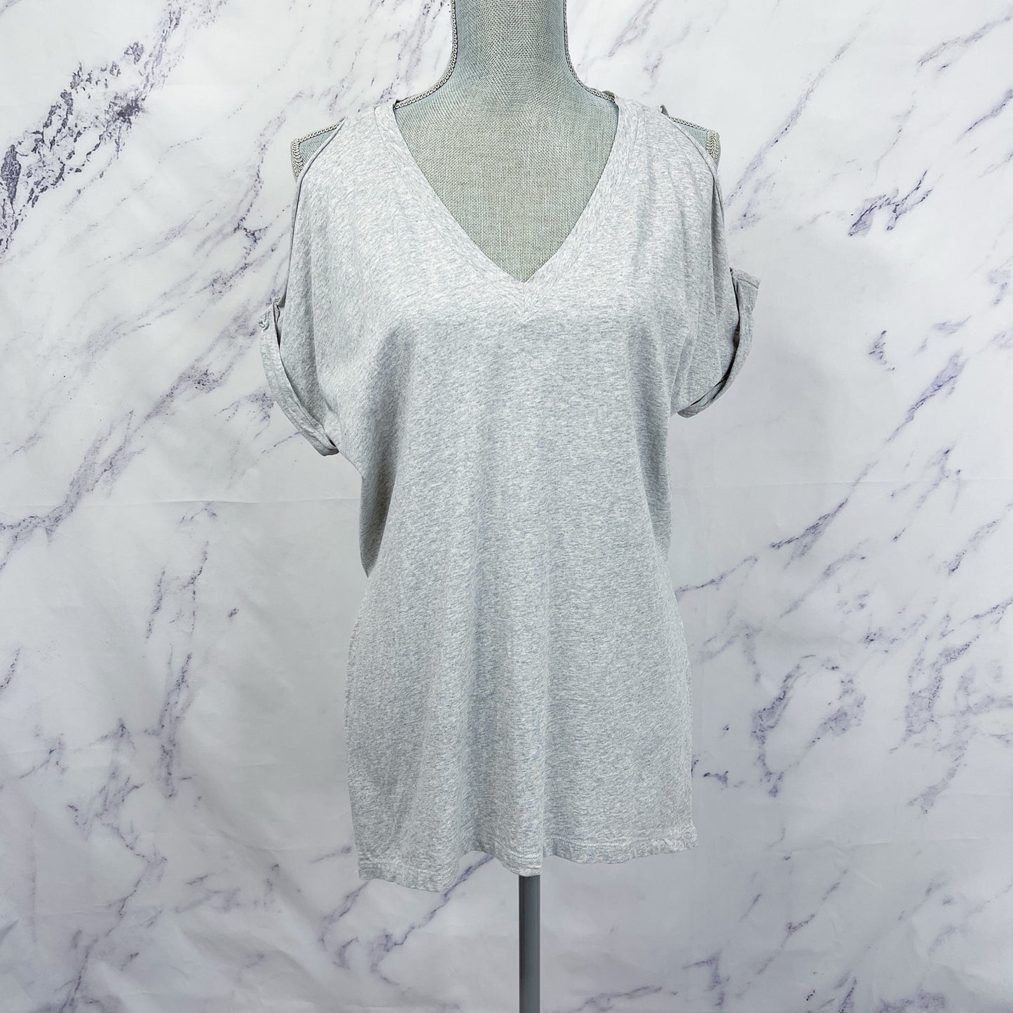 ALLSAINTS | Cora V Tee Cold Shoulder T-Shirt | XS/S