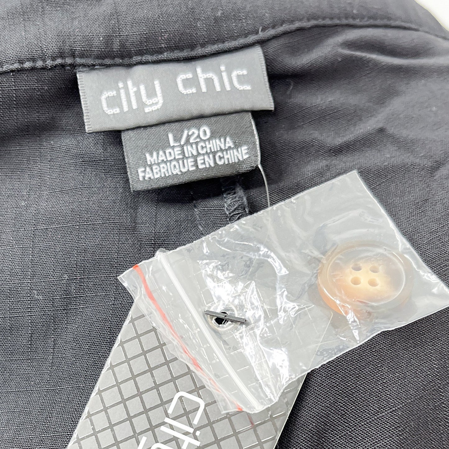 City Chic | Black Belted Flouncy City Shorts | L/20
