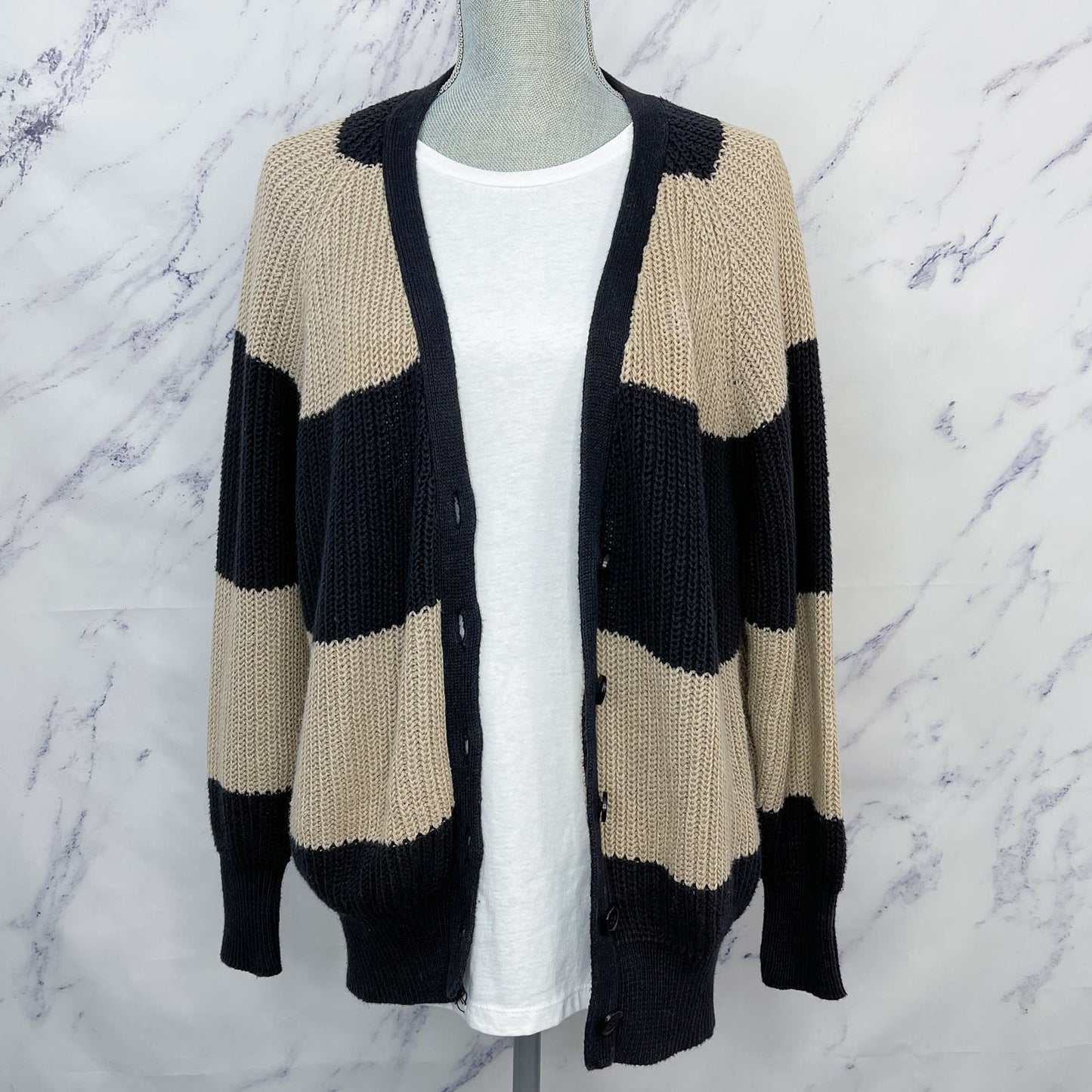Album by Kenzo | Oversized Striped Cardigan Sweater | S