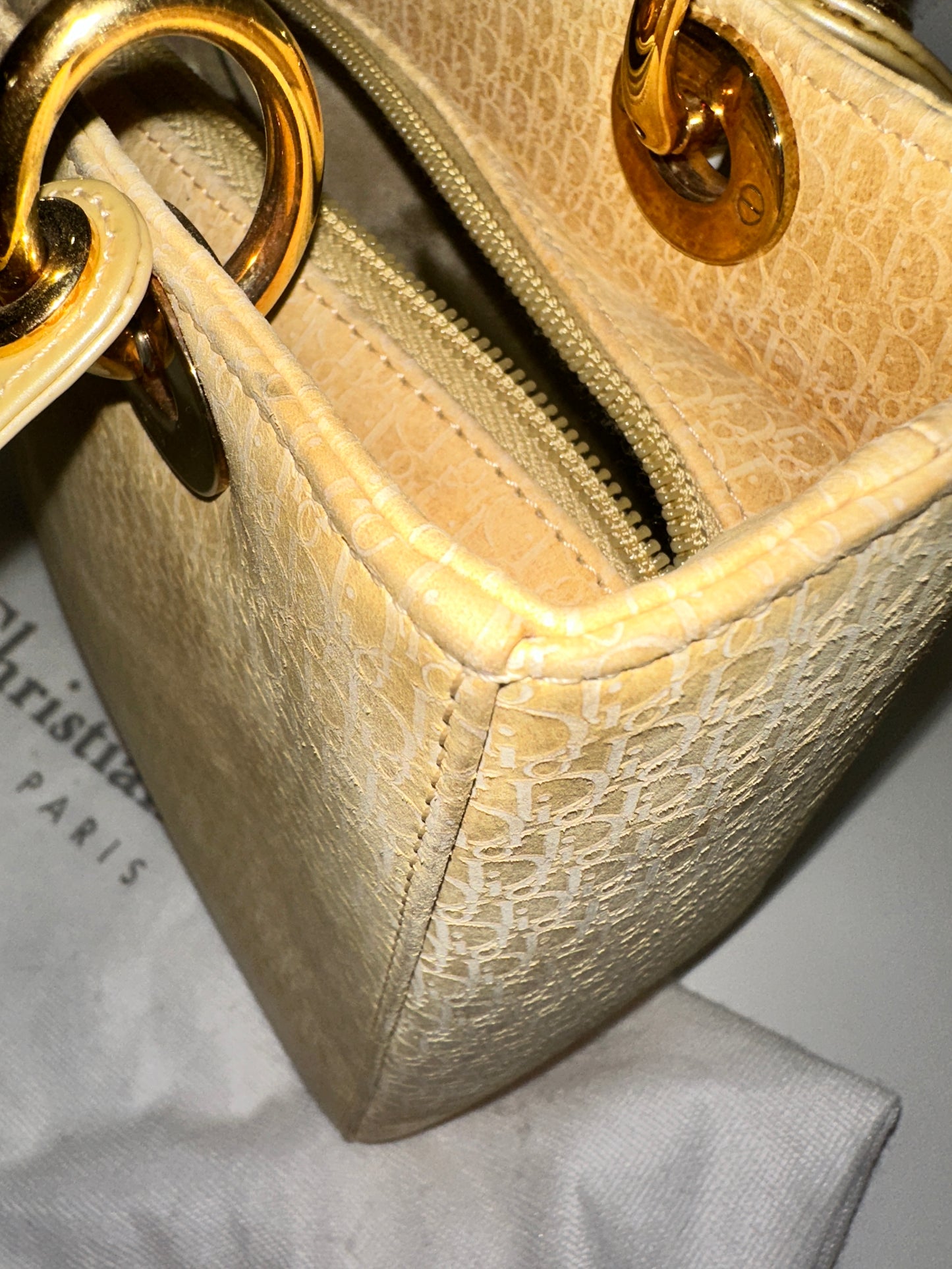Christian Dior | Medium Suede Diorissimo Lady Dior Bag