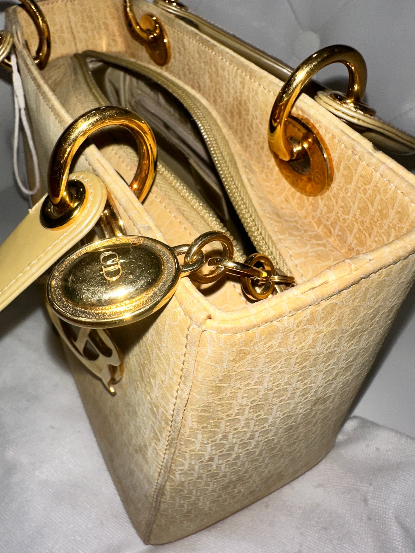 Christian Dior | Medium Suede Diorissimo Lady Dior Bag