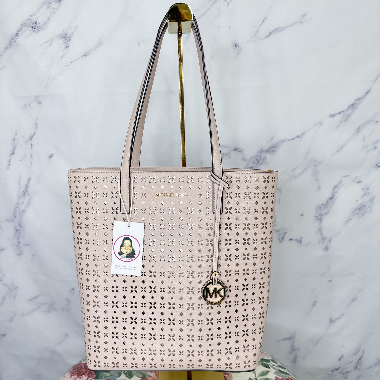 Michael Kors | Blush Pink Perforated Bag