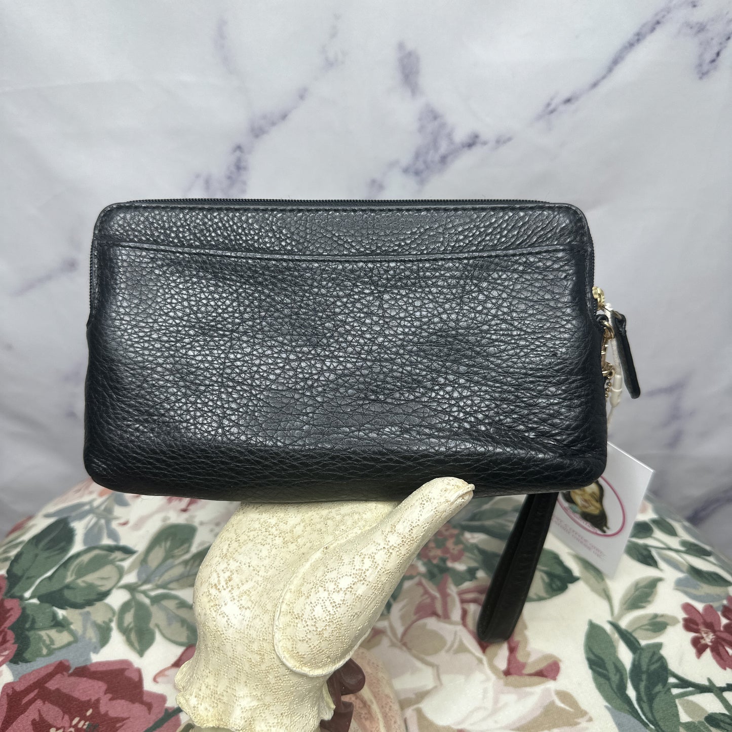 Coach | Madison Black Double Zipper Wallet