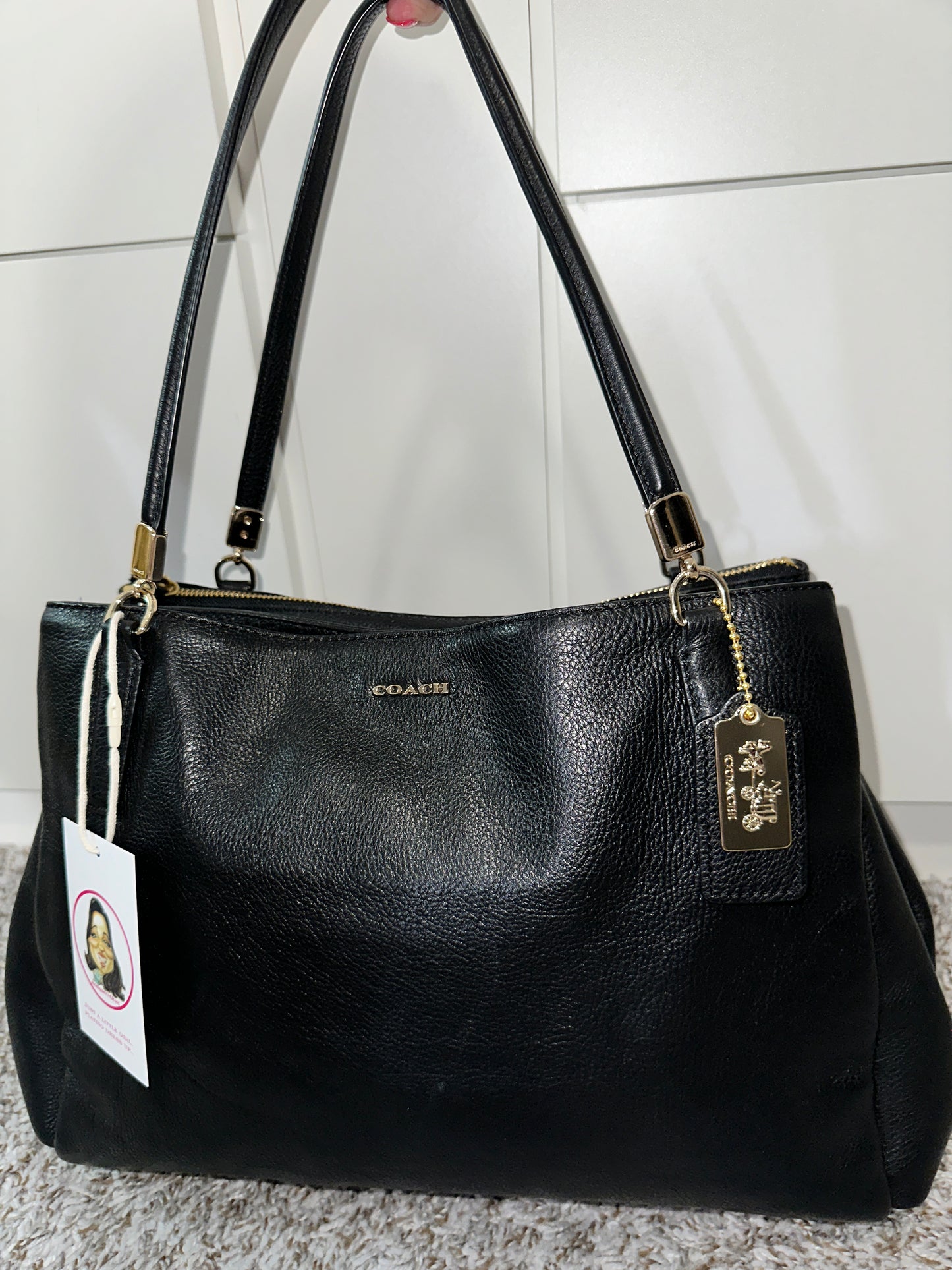 Coach | Black Leather Shoulder Bag