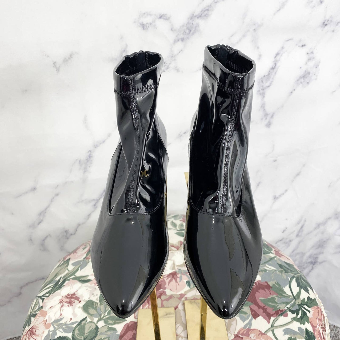 H by Halston | Mumbai Patent Vegan Booties