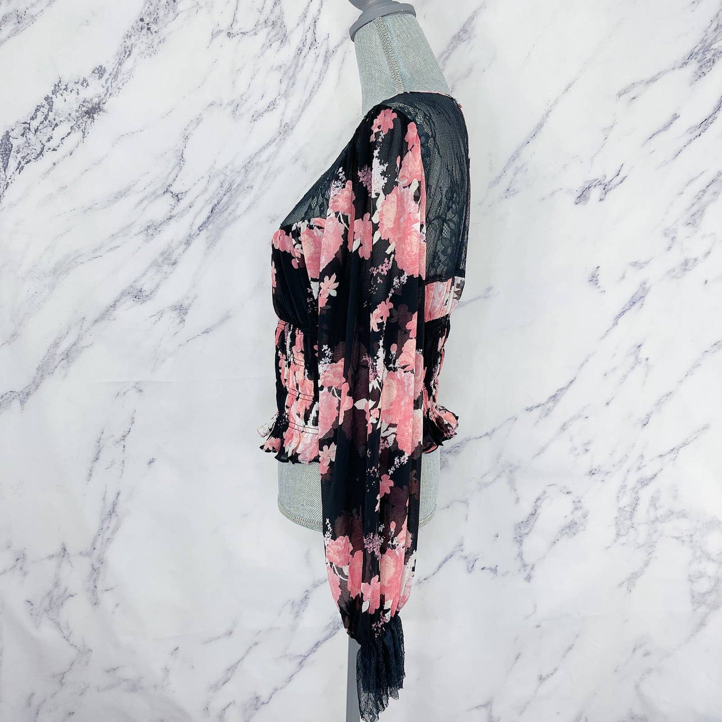 Free People | Daphne Floral Print Top | Sz XL