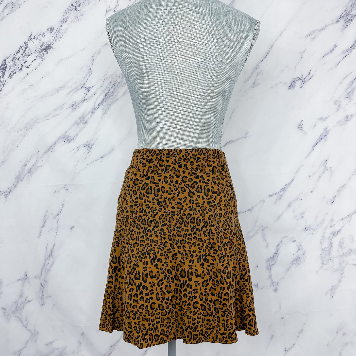 The Limited | Leopard Print Skater Skirt | Sz M