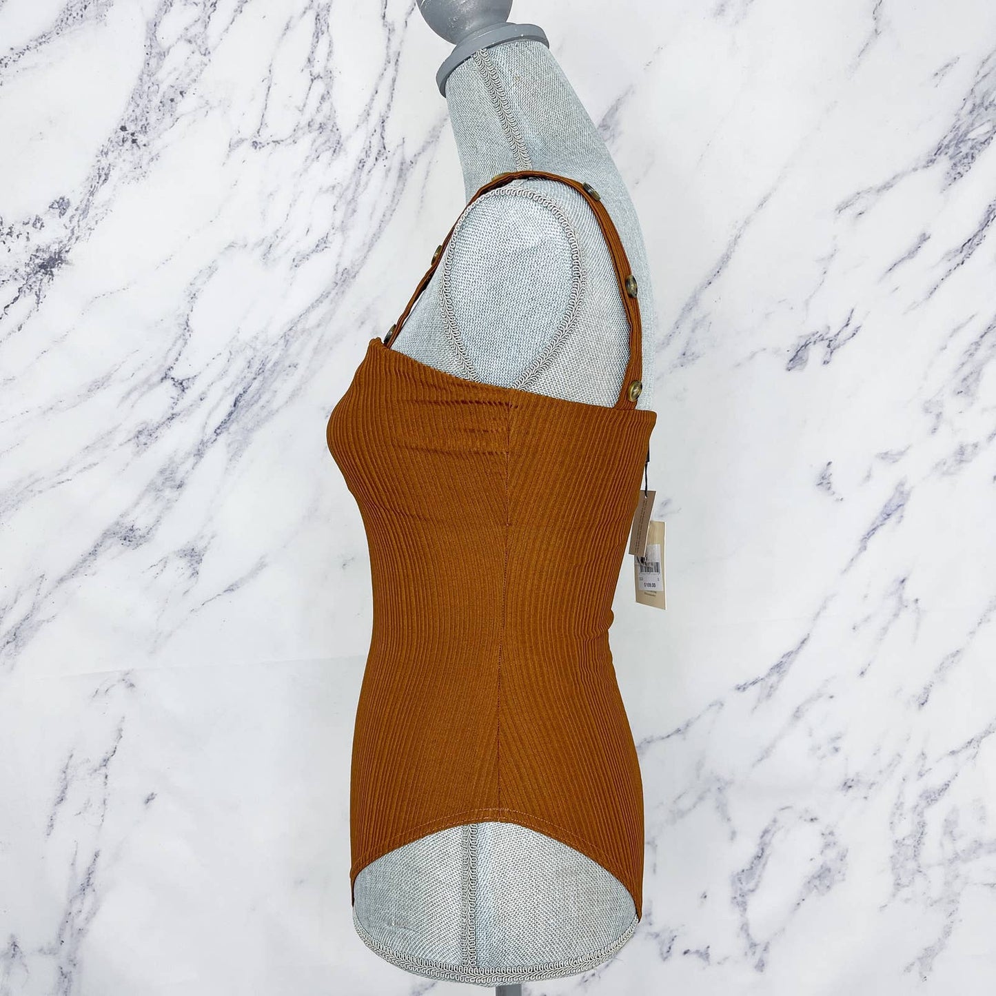 The East Order | Ribbed Bodysuit Cocoa | Sz S