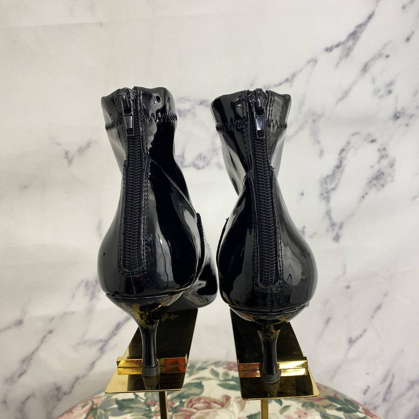 H by Halston | Mumbai Patent Vegan Booties